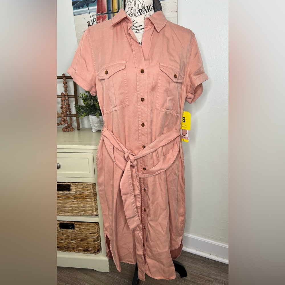 Brand New-Teddi Rose Tencel Shirt Dress